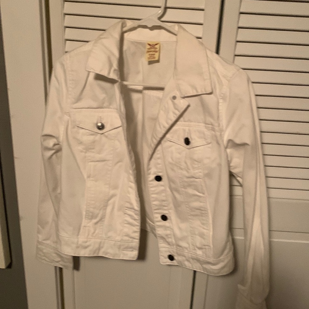 Faded Glory White Jean Jacket
